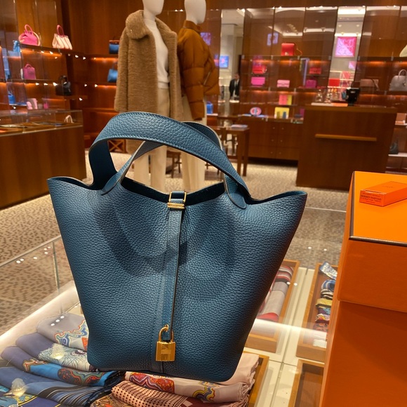 Hermès picotin 22 - vert bosphore new 2019 - Picture 3 of 3